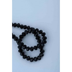 6MM SİYAH RENK KRİSTAL BONCUK 50 DİZİ 6MM SİYAH RENK KRİSTAL BONCUK 50 DİZİ
