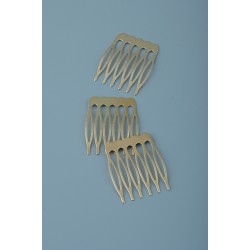 6 Dişli Gold  Metal Tarak 100 Adet