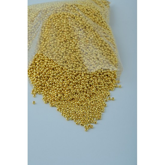 Metalik plastik 3mm boncuk 1 kg