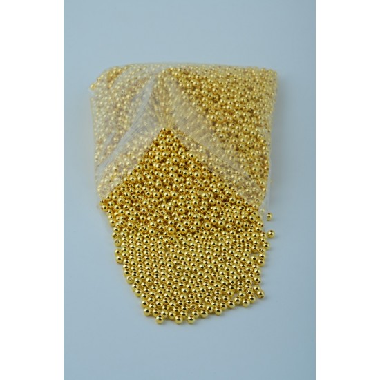 Metalik plastik 6mm boncuk 1 kg