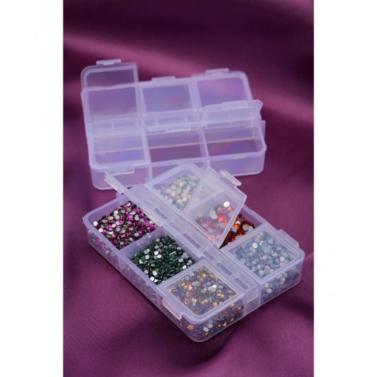 6 Bölmeli Kapaklı Küçük Taş Kutusu