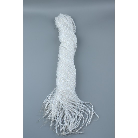 Beyaz Arpa  Kristal Boncuk 10 Dizi 