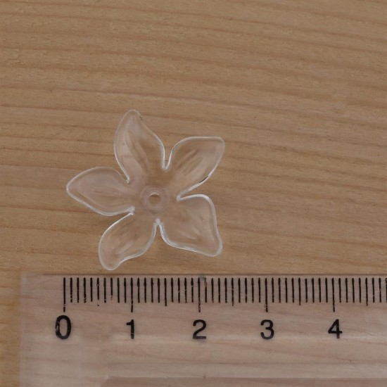 Şeffaf Çiçek İnci 10 Adet