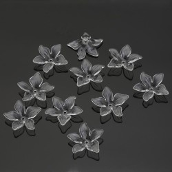 Şeffaf Çiçek İnci 10 Adet Şeffaf Çiçek İnci 10 Adet